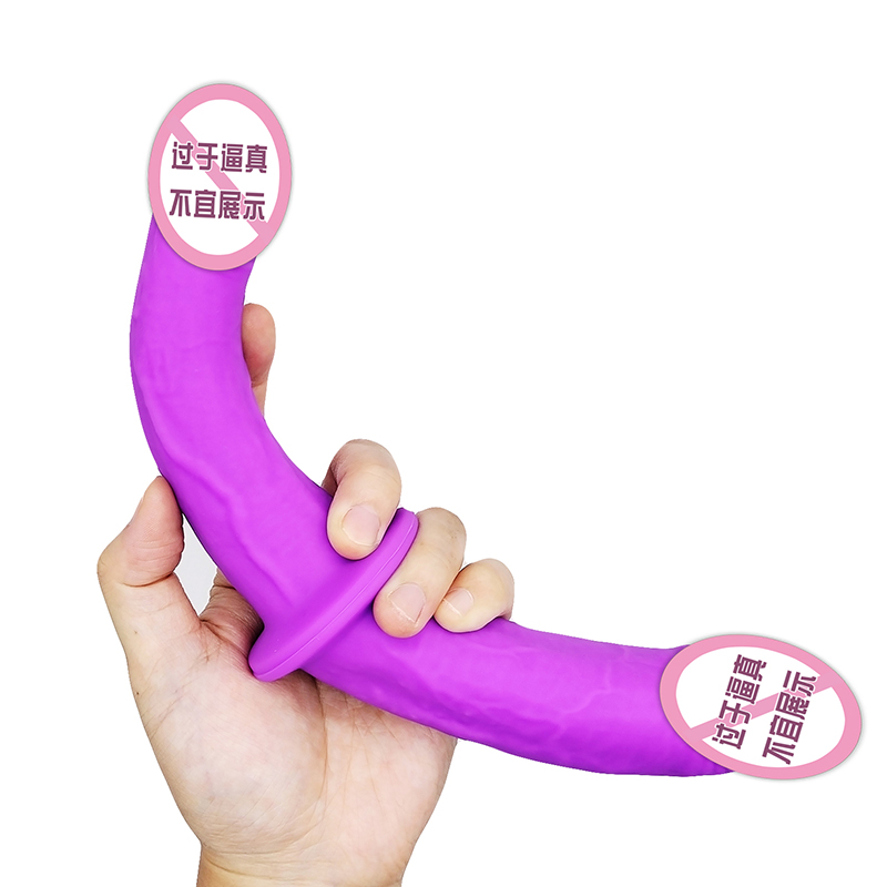 823/824 Lesbiana Dual Cabeza Púrpura Púrpura SEXO SEXO Toys de consolador doble Cabezal de doble lado para parejas para mujeres gay gay