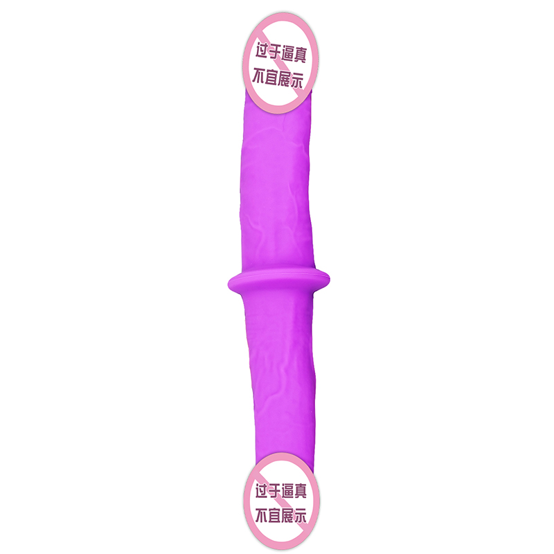 823/824 Lesbiana Dual Cabeza Púrpura Púrpura SEXO SEXO Toys de consolador doble Cabezal de doble lado para parejas para mujeres gay gay