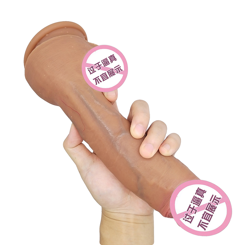 876 consolador realista consolador de silicona con taza de succión Estimulación G-spot consolador juguetes de sexo anal para mujeres y pareja