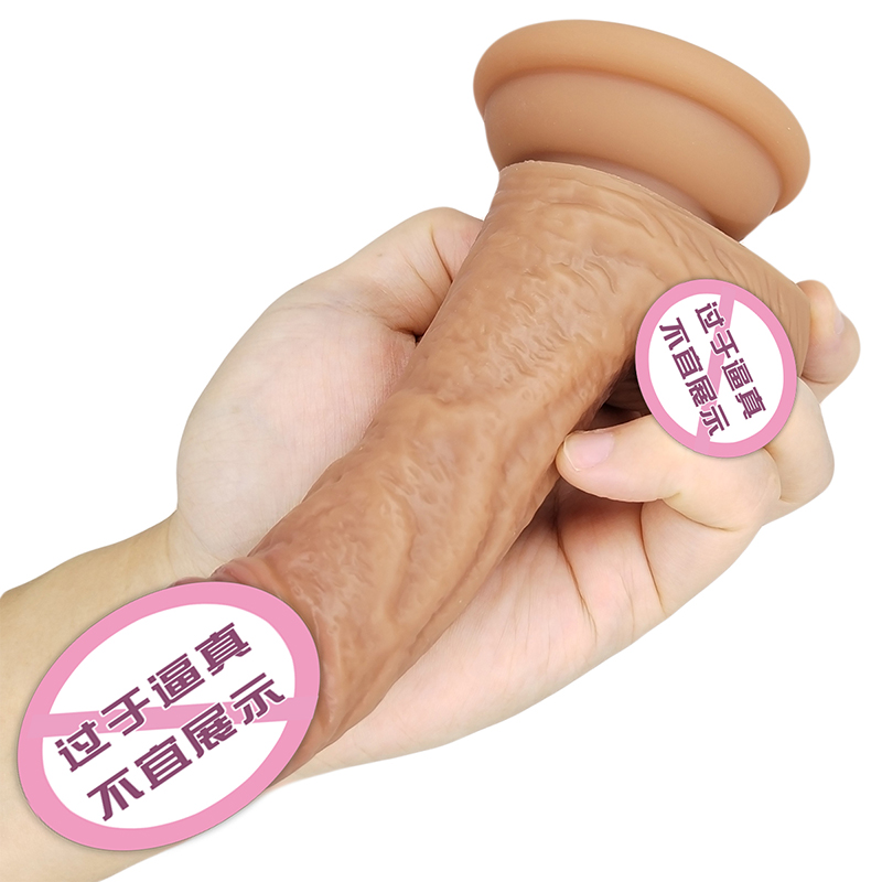 903 consolador realista consolador de silicona con taza de succión Estimulación G-spot consolador juguetes de sexo anal para mujeres y pareja