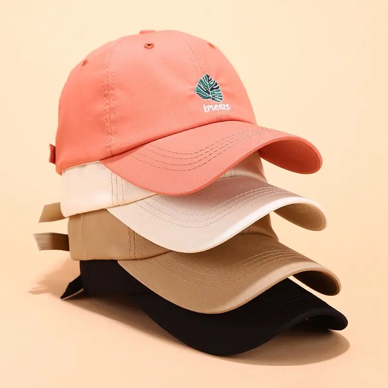 Cotton Custom Custom 6 panel Dad Hat, logotipo bordadono estructurado Hat de papá personalizado