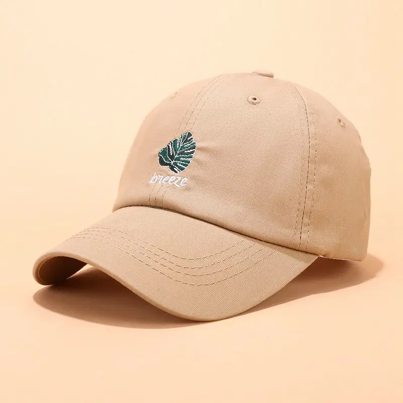 Cotton Custom Custom 6 panel Dad Hat, logotipo bordadono estructurado Hat de papá personalizado