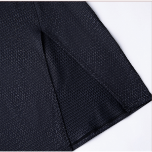 Camisetas de yoga de color sólido Split O Neck