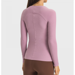 Cibra de costillas de escote anchos de yoga