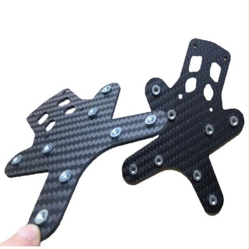 Piezas de repuesto UAV personalizadas Fibra de carbono Procesamiento personalizado Piezas de mecanizado CNC para UAV Drone OEM