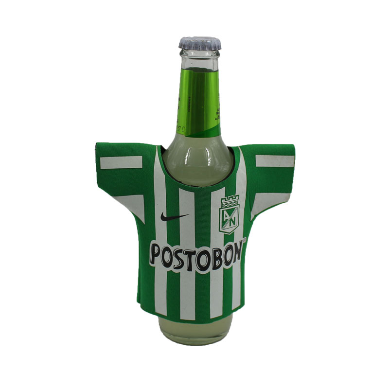 Camiseta de moda Camiseta de color Neopreno Diseño Sublimación Impresión de la botella de cerveza de vino aislada puede enfriar koozies.