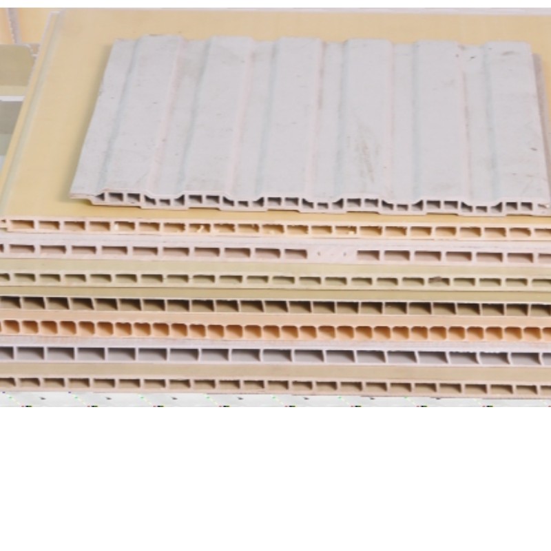 PVC Molde de la pared de madera y serie de tablas de pared exterior de PVC