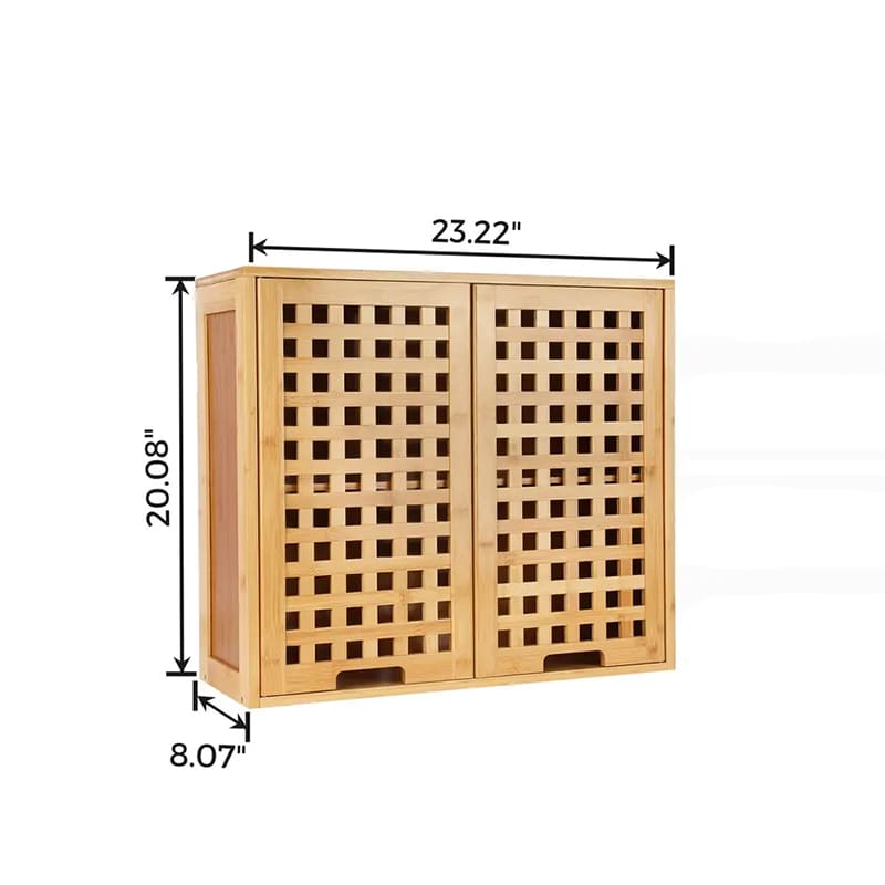 Gabinete de baño de bambú