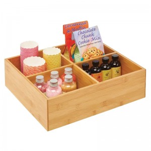 Gabinete de cocina de caja de almacenamiento de bambú