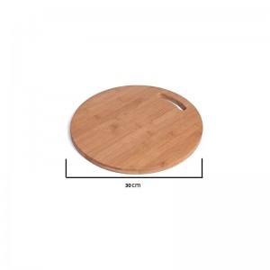 Bloque de corte redondo de bambú