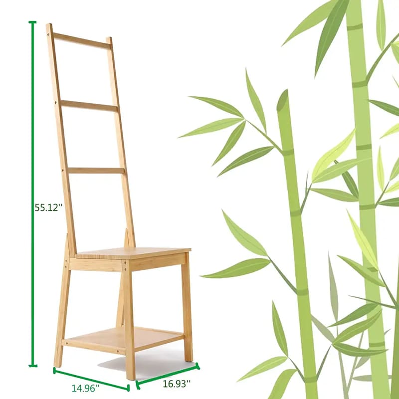 Toalla de escalera de bambú