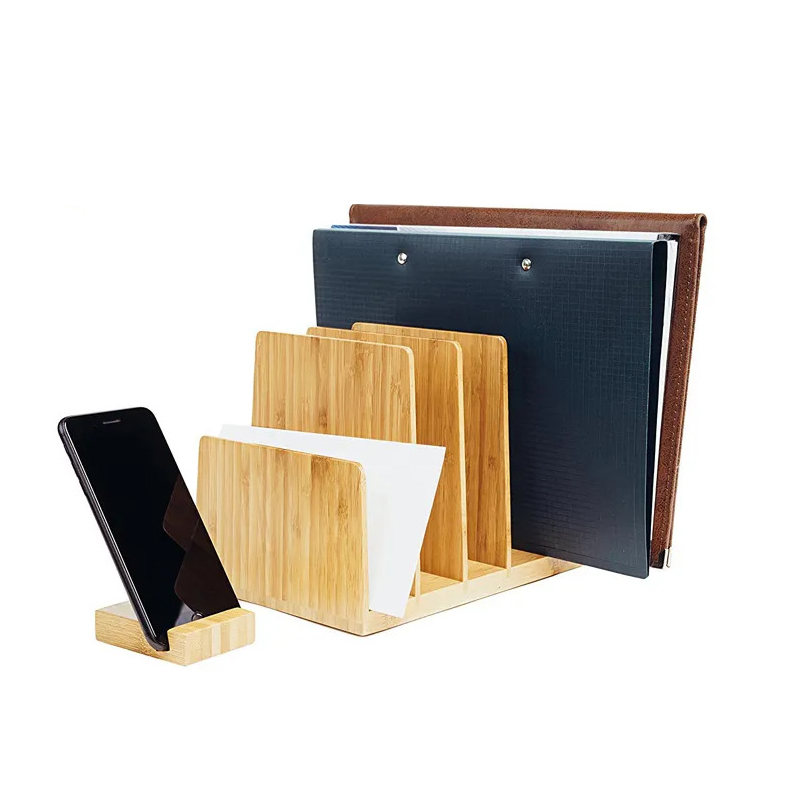 Clasificador de carpeta de bambú de madera&de carpeta