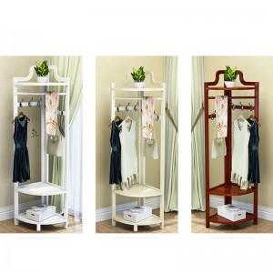 Estante de rincón de alta calidad estante de almacenamiento triangular de piso para sala de estar de dormitorio