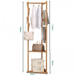 Soporte de colgilla de colgilla de bambú de bambú multifuncional