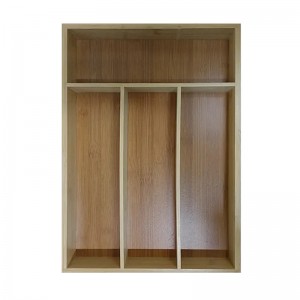 Organizador de cubiertos de bambú