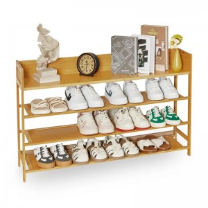 Corredor multipropósito y almacenamiento de zapateros de bambú de armario