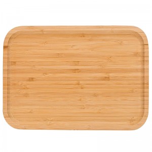 Servicio de 2 piezas Palet Bandeo de desayuno de bambú hecho a medida al por mayor (1)