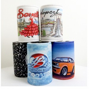 Soporte de bebida de cerveza por soporte rechoncha impresa con refrigerador deneopreno de alta calidad a aislamiento