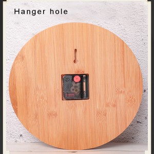 Bamboo Craft Creative Wall Clock Decoración del hogar