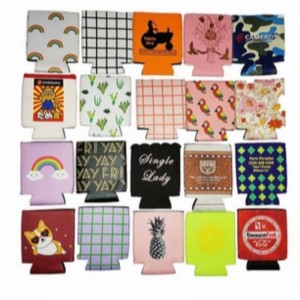 Neopreno reciclado Disponible de 330 ml de cerveza deneopreno plegable de 330 ml lata de manga de la manga con diseño de impresión personalizada