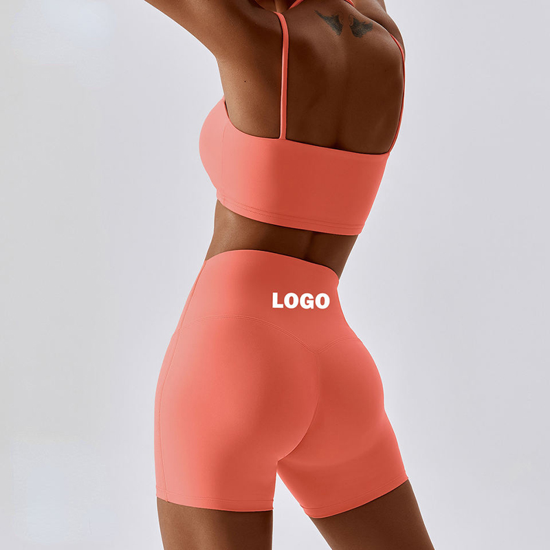 SC9274 Fitness Women 2023 Winteed Waity Trense Shorts Set personalizados de yoga Gimnasio Desgaste Sportswear Sportswear Gym Fitness