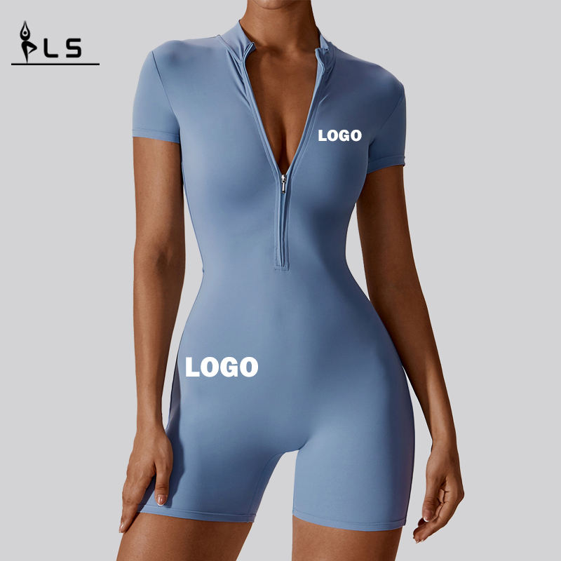 SC1074 Mujeres personalizadas de Yoga Rompers One Piece Alta calidad Soporte activo Aprendible Bodysuit de yoga suave