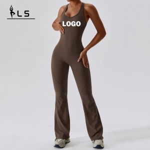 Juegos de entrenamiento de chándal de alta calidad Jumpsuos de desgaste de fitness de yoga para mujeres One Pieces Seguro de yoga Codysuit