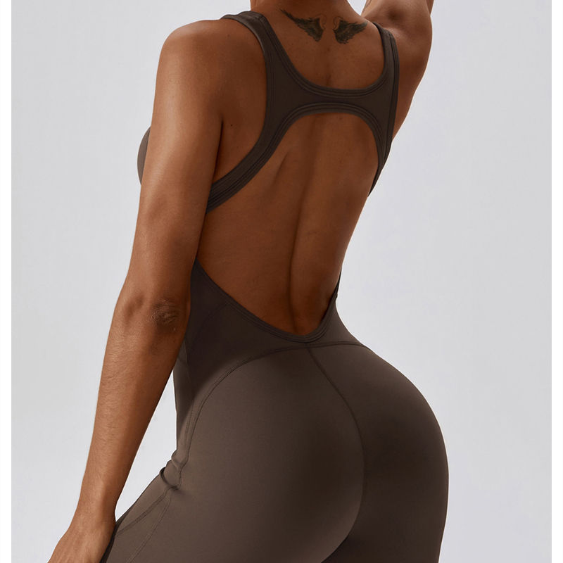 Juegos de entrenamiento de chándal de alta calidad Jumpsuos de desgaste de fitness de yoga para mujeres One Pieces Seguro de yoga Codysuit