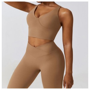 SC10136 Yoga Bra de alta calidad Mujeres Entrenamiento deportivo Logotipo personalizado Sports Top Gym Yoga