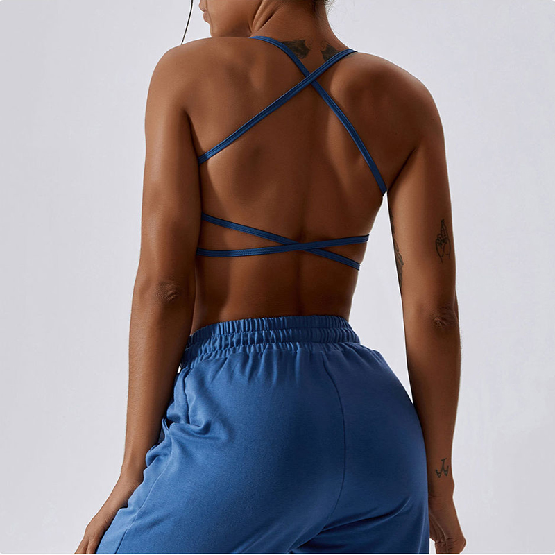 SC10172 Sexy Sport Strappy Strappy personalizado Sports para mujeres Sports Bra para mujeres entrecruzado