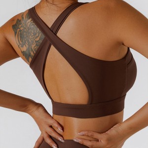 SC10187 Sports Fitness Fitness Fitness Fitness Brazo de alto impacto Sports Corset Front Zip Sports Bra