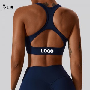 SC10189 Mujeres Fitness Racer Back Sports Yoga Wear Soft Support Support Compression Yoga Sexy Sports Bra