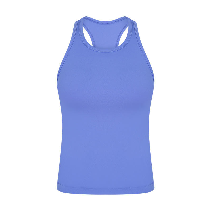 SC10242 Compresión Camisetas para tanques de yoga recortadas con almohadillas de entrenamiento de gimnasio Cami tops de cami recortado