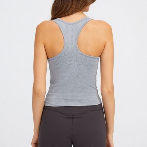 SC10243 Vest Sportswear entrenamiento Tiga de tanques de yoga para mujer que está corriendo chaleco atlético gimnasio camiseta sin mangas
