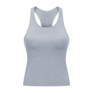 SC10243 Vest Sportswear entrenamiento Tiga de tanques de yoga para mujer que está corriendo chaleco atlético gimnasio camiseta sin mangas