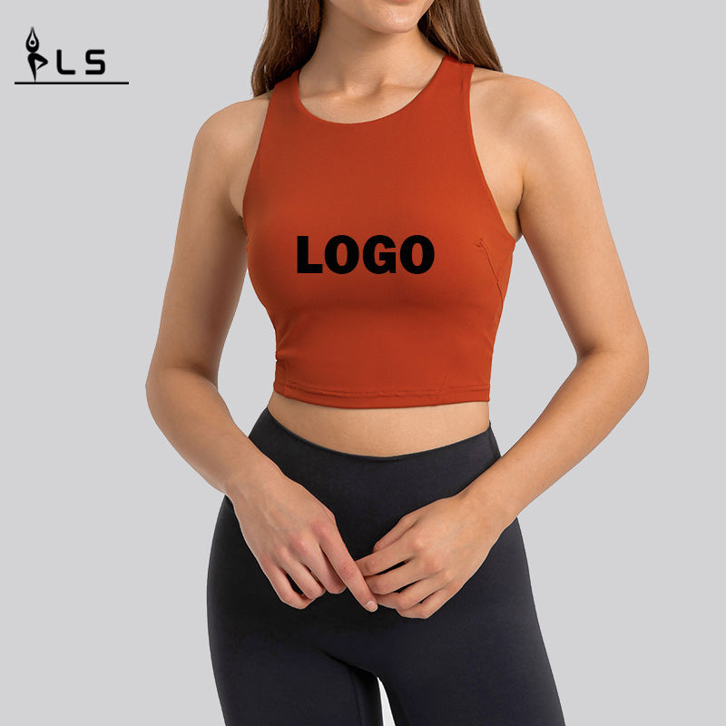 SC10257 Topas de entrenamiento hueco Tops de yoga Women \\ Sportswear Sportswear Sportswear Toma de tanques de yoga para mujer