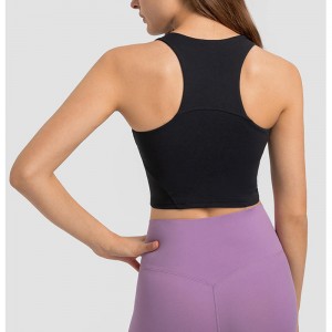 SC10257 Topas de entrenamiento hueco Tops de yoga Women \\\\ Sportswear Sportswear Sportswear Toma de tanques de yoga para mujer