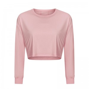 SC10265 Avistable yoga top de gimnasia gimnasia camiseta apretada camiseta de manga larga camiseta gimnasia