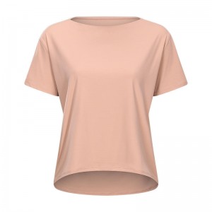 SC10266 LOGO DE CAMISA DE YOGA CONSEJO TRACHO TRABAJO Camiseta de yoga Camisa de manga corta Sports Yoga Entrenamiento de yoga TODA LOLO THOCH MUJER