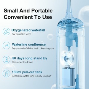 Irrigador oral Portable Dental Water Flosser IPX7 RECOMPLEDO DEL AUTO 6 MODES CLIMINADOR DE DIEDES 180 ml de agua dental chorro