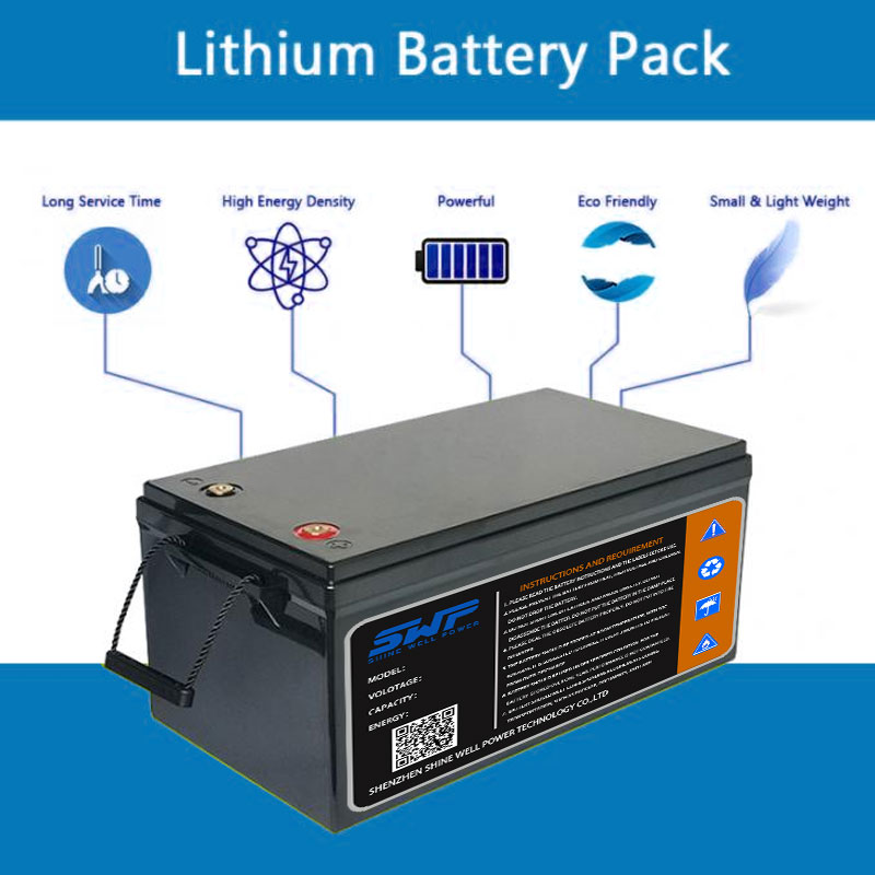 12.8V150Ah Long Cycle Life Lead Acid Replacement Battery 5000 Times 50A-100A Discharging Current