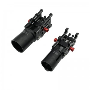 V4 Z30/Z25 Tubo de brazo plegable de aluminio CNC para diámetro de 30 mm/25mm Automático de bloqueo de tornillo doble&resorte