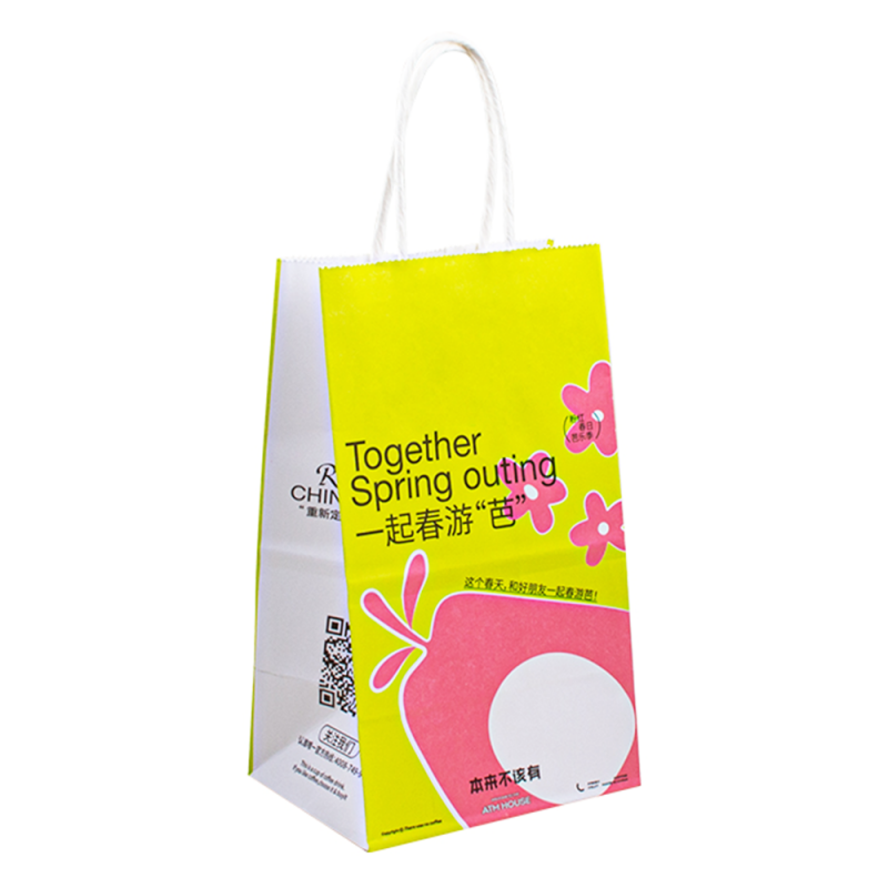 Bolsa de papel de papel kraft al por mayor bolsita de papel de compra de regalonegro con logotipo para ropa de embalaje personalizado