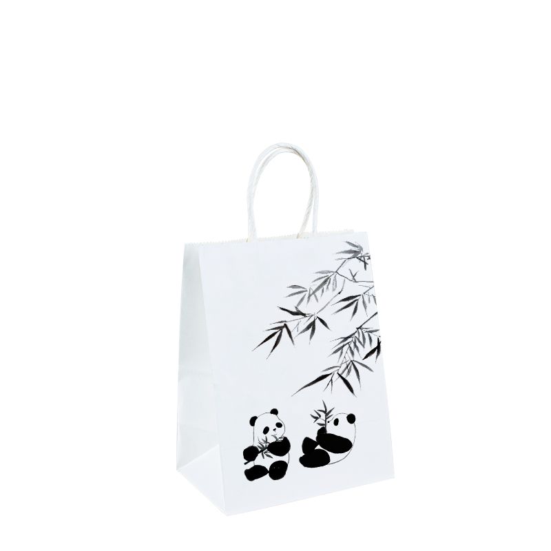 Bolsas de papel Kraft de alta calidad de fábrica impresa en bolsas con manijas personalizadas bolsas de papel de mano biodegradables