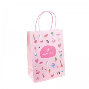 Empaca de comida para comida blanca recicla reciclaje ecológica Bolsa de papel de papel de embalaje