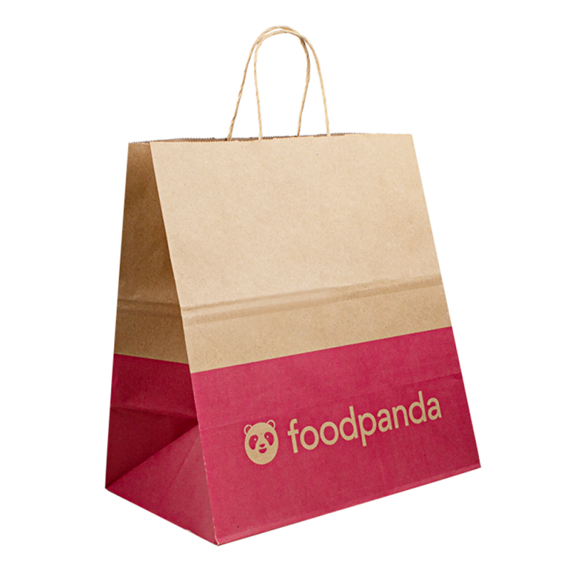Bolsas de Kraft Bolsas de papel de lujo de empaque de compras en papel con su propio logotipo