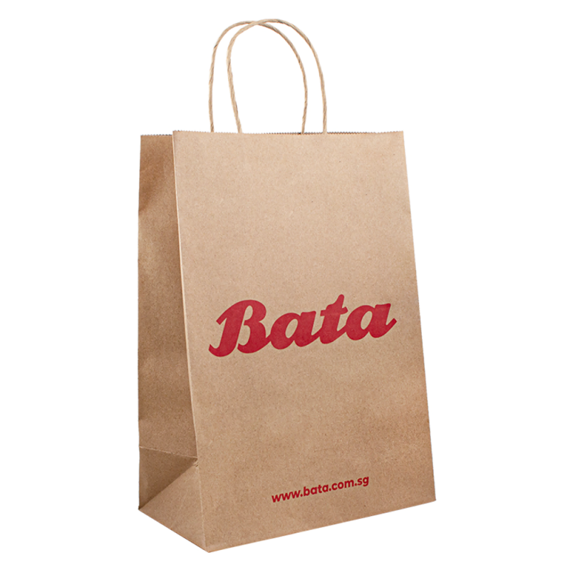 Bolsas de Kraft Bolsas de papel de lujo de empaque de compras en papel con su propio logotipo
