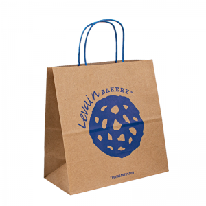 bolsa de papel con logotipo impreso kraft compras promocionales brown kraft bolsas de papel personalizadas