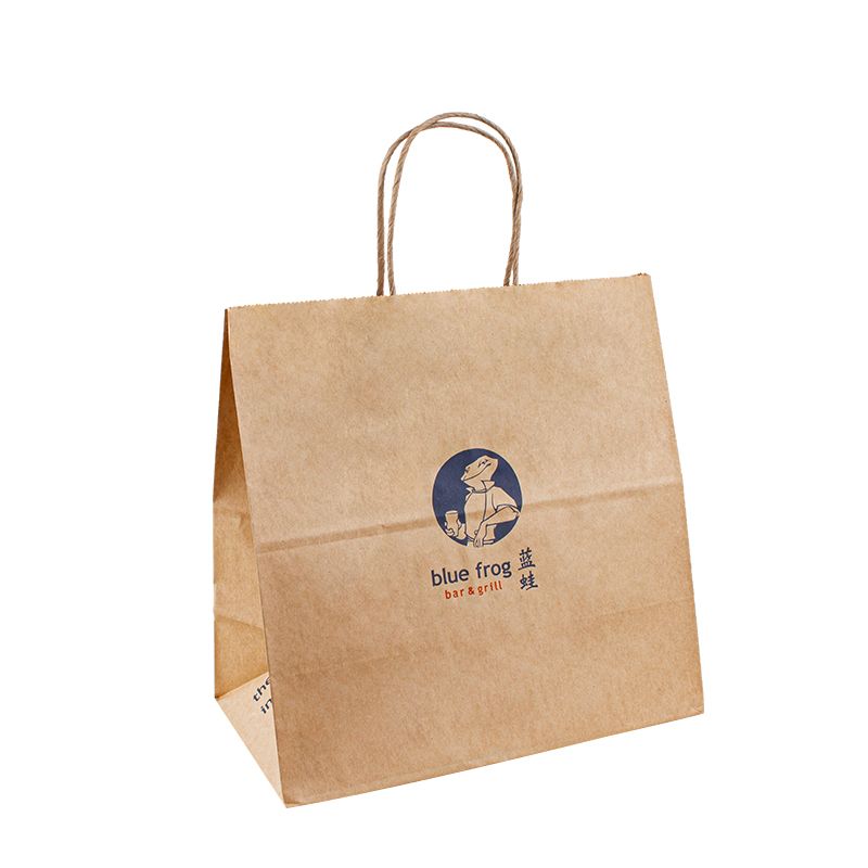 Bolsa de papel Logo Kraft Bag Mini Bolsas de papel Fiesta de papel Bolsas de agradecimiento Bolsa de papel pequeño Bolsa de papel pequeño