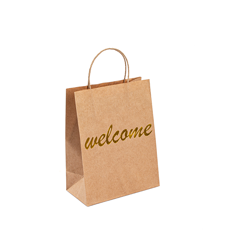 bolsas para fiesta de papel empaquetado bolso de papel bolsas de papel para comida para llevar de lujo para alimentos Bolsa de papel de agradecimiento